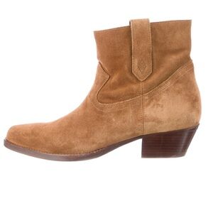Ba&sh Leather Suede Ankle Boots